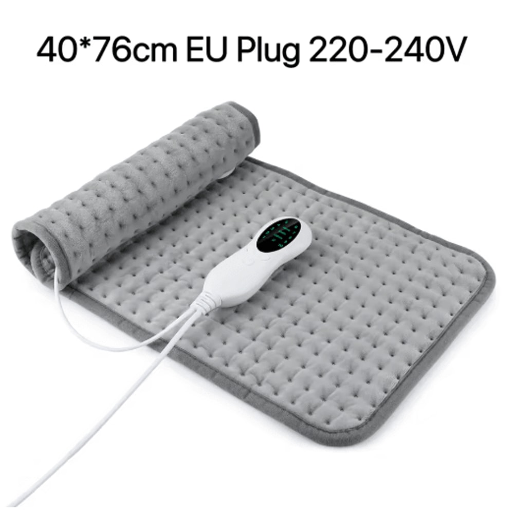 Electric Heating Pad With Timer Adjustable Thermal Heated Cushion For Home Office 4