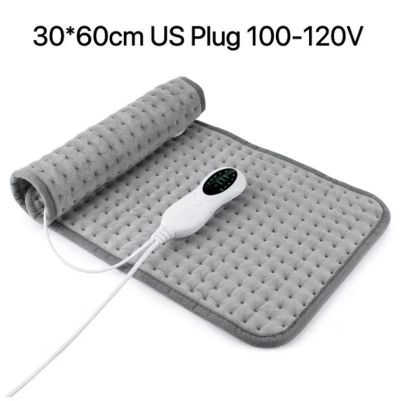 Electric Heating Pad With Timer Adjustable Thermal Heated Cushion For Home Office 8