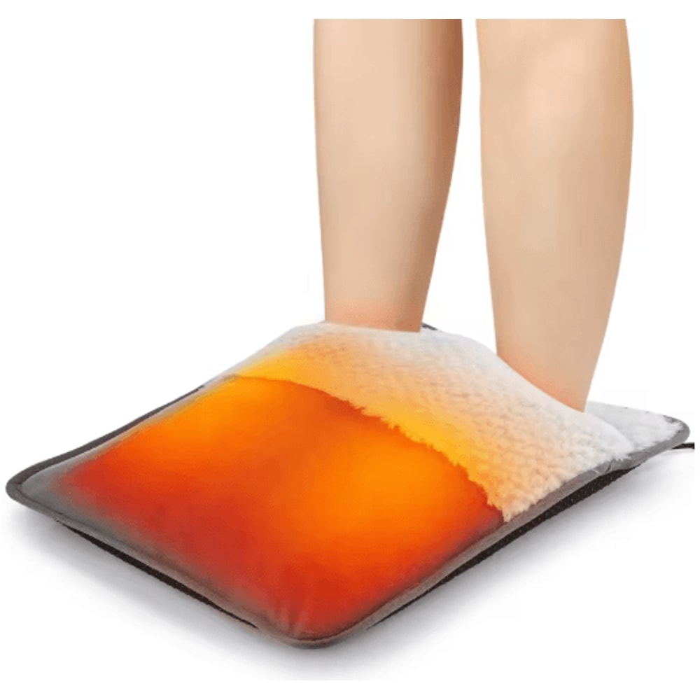 Electric Foot Heating Pad With 9 Heat Levels Plush Washable Foot Warmer With Timer 4