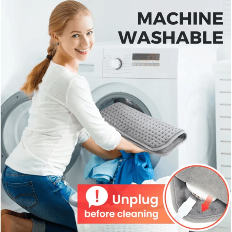 Electric Foot Heating Pad With 9 Heat Levels Plush Washable Foot Warmer With Timer 7