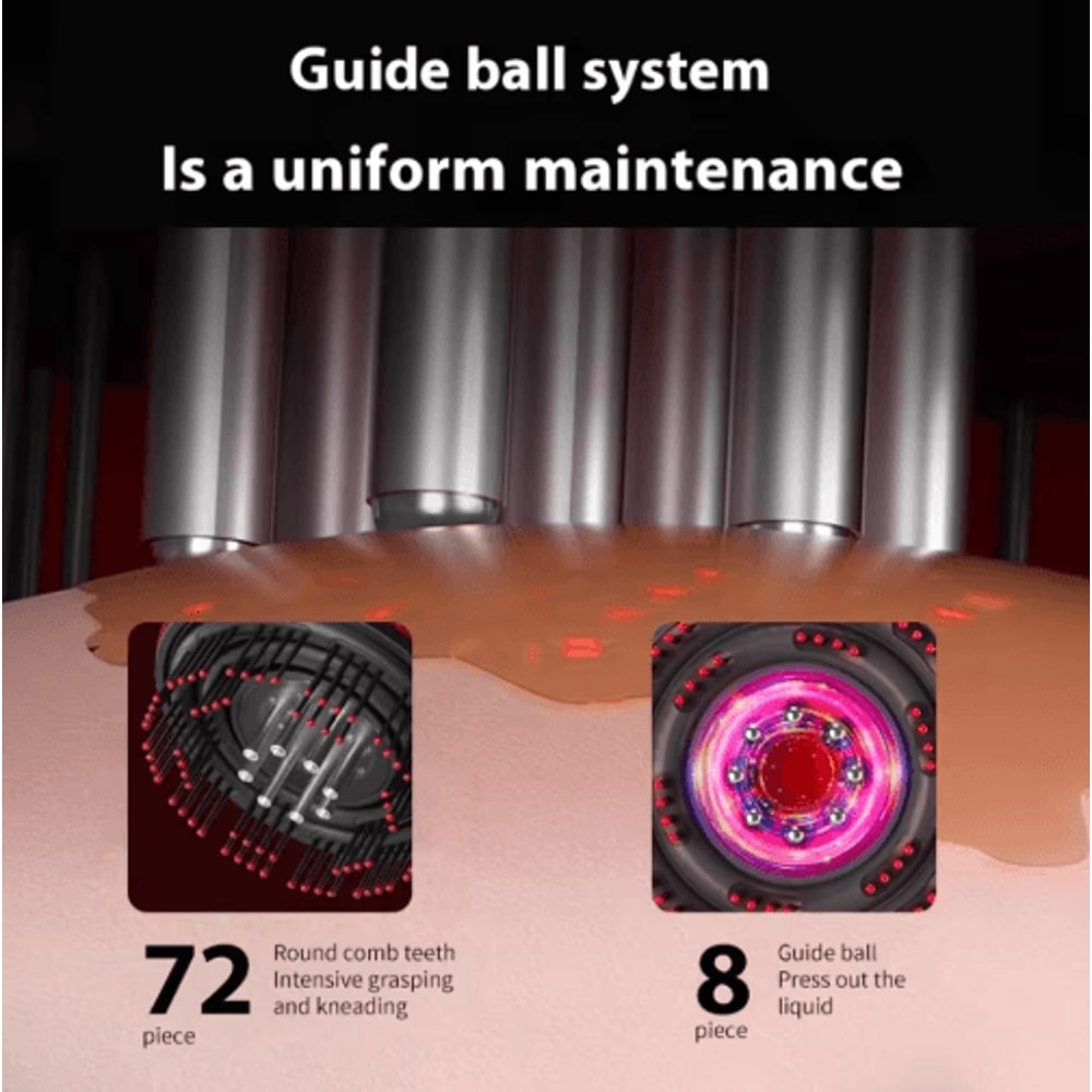 Electric Scalp Massage Comb With Red Light Vibrating Hair Growth Oil Applicator Brush 3