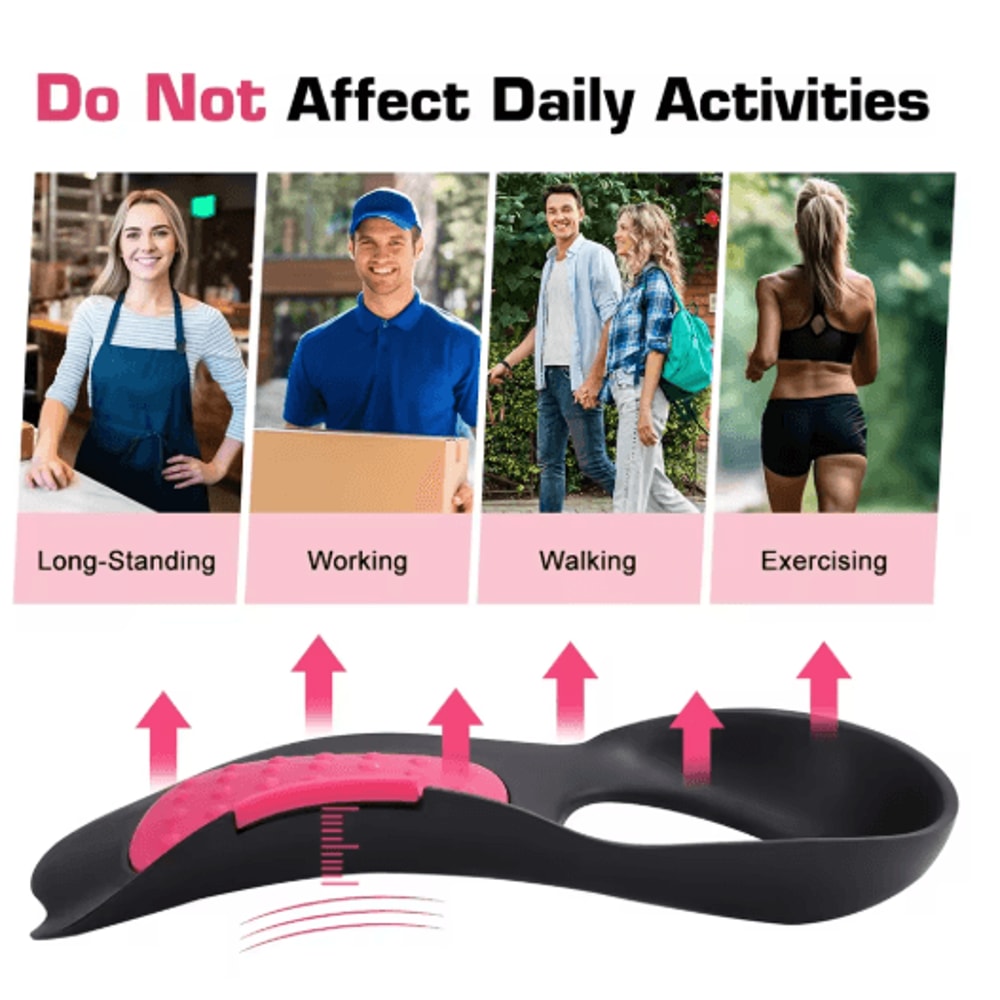 Adjustable Arch Support Orthopedic Insole Heel Lift Half Pad For Walking Comfort 3