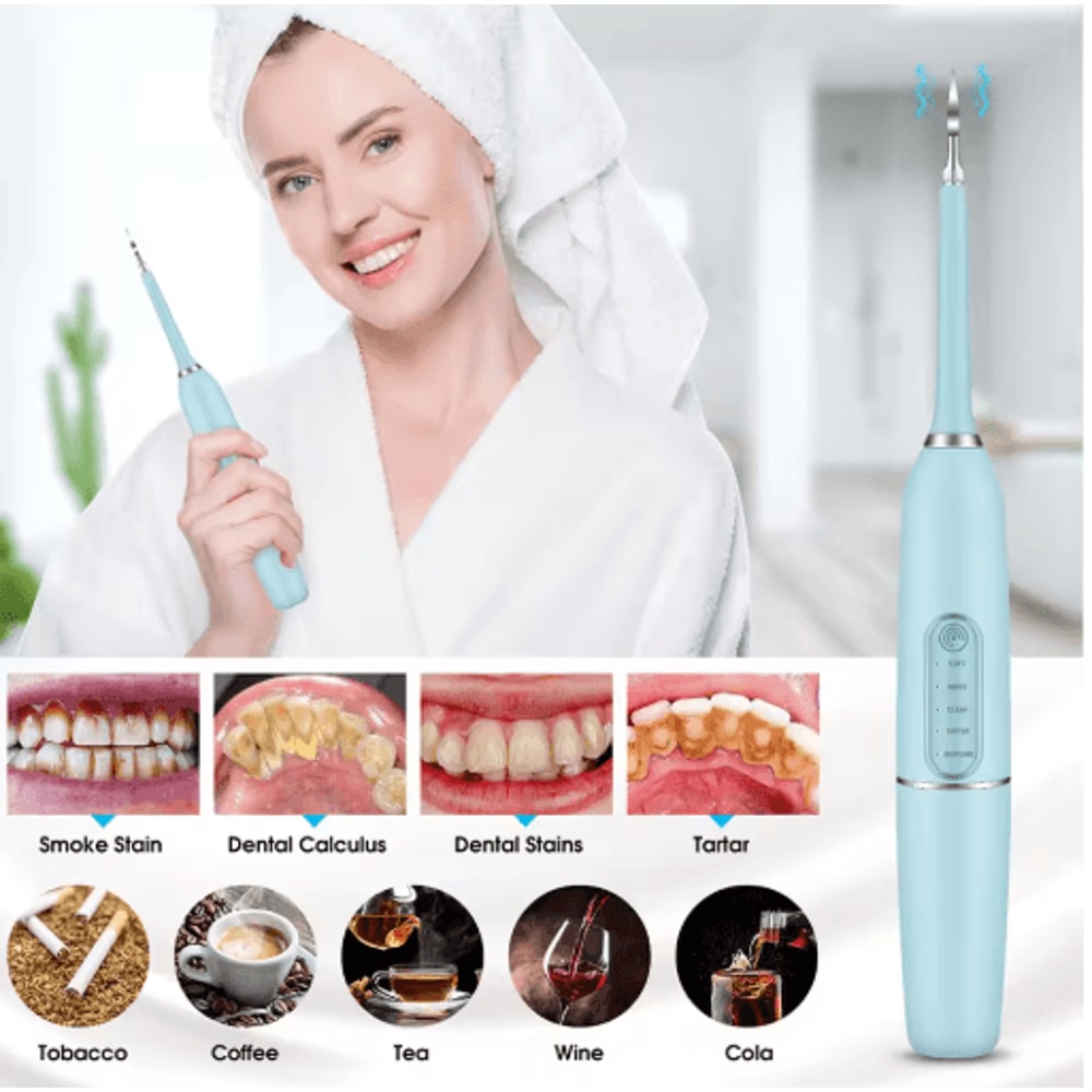 Electric Dental Calculus Remover Teeth Cleaning Whitening Scaler Device 6
