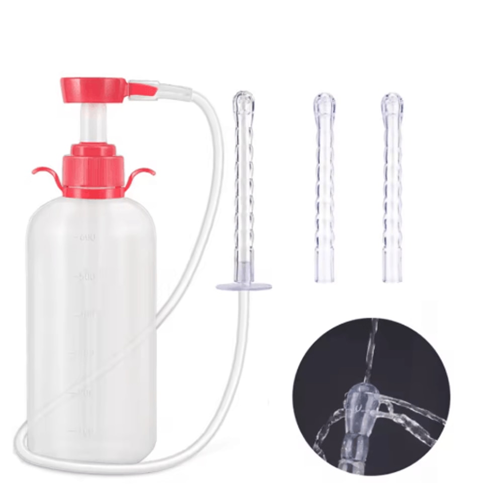 Reusable Vaginal Anal Cleansing Syringe 300600ML Personal Hygiene Flushing Kit 1