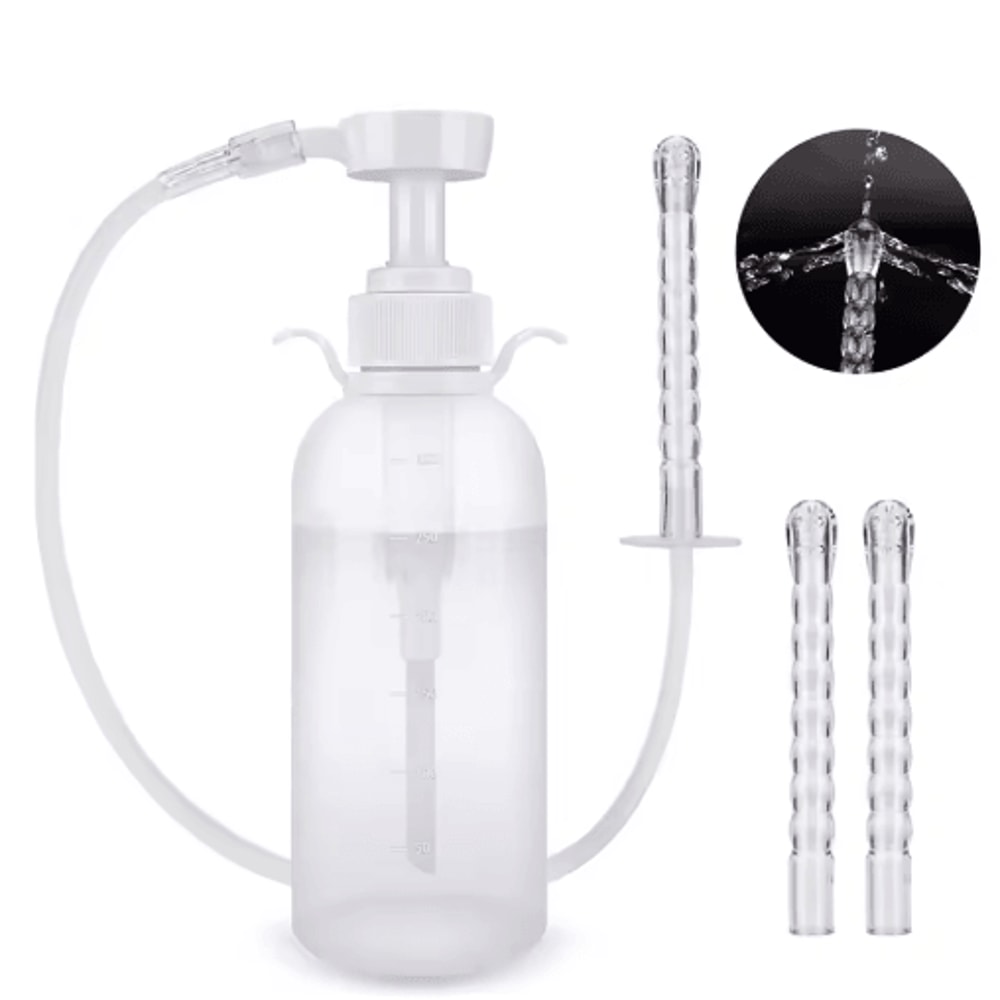 Reusable Vaginal Anal Cleansing Syringe 300600ML Personal Hygiene Flushing Kit 2