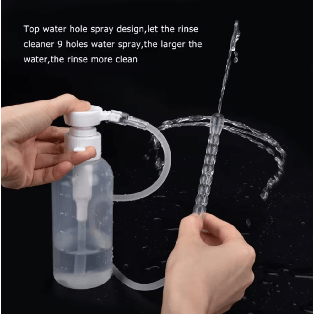 Reusable Vaginal Anal Cleansing Syringe 300600ML Personal Hygiene Flushing Kit 6