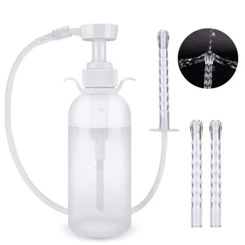 Reusable Vaginal Anal Cleansing Syringe 300600ML Personal Hygiene Flushing Kit 0