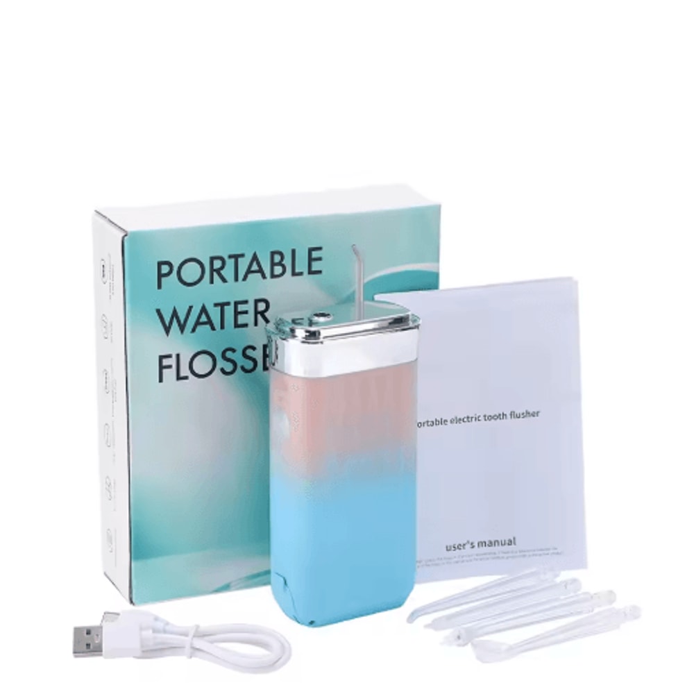 Portable Smart Water Flosser Rechargeable Electric Oral Irrigator With 4 Jet Tips 1
