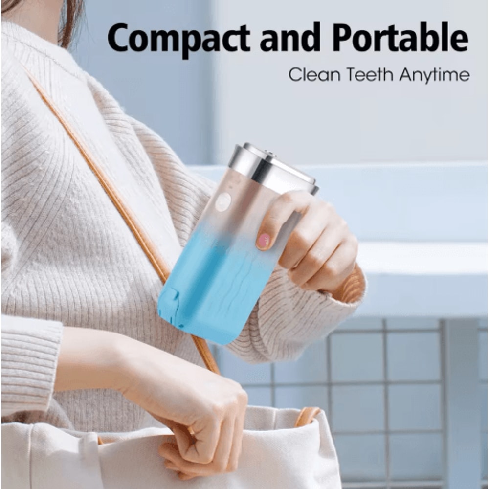 Portable Smart Water Flosser Rechargeable Electric Oral Irrigator With 4 Jet Tips 2
