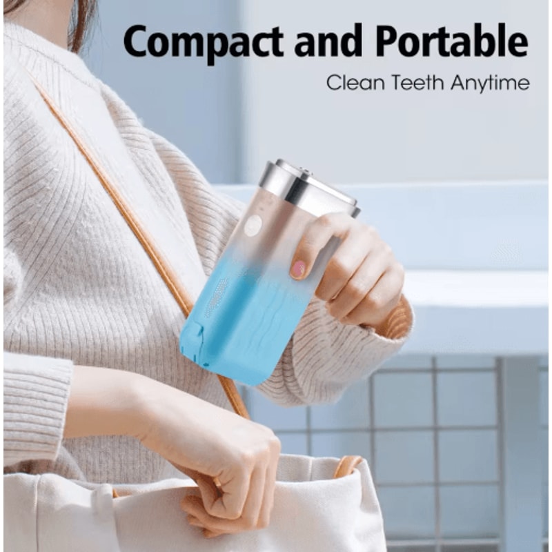 Portable Smart Water Flosser Rechargeable Electric Oral Irrigator With 4 Jet Tips 3