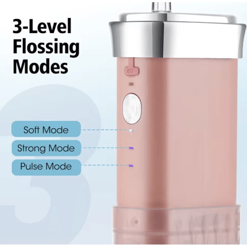 Portable Smart Water Flosser Rechargeable Electric Oral Irrigator With 4 Jet Tips 6