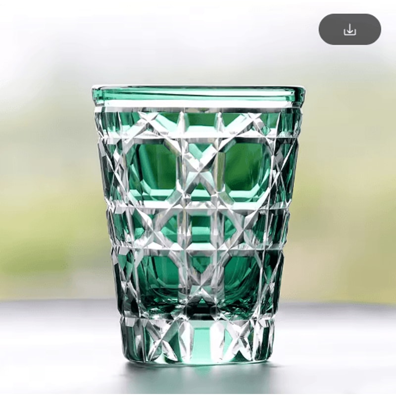 Hand Cut Multi Colored Cocktail Tumbler 260 Ml Colored Whiskey Glass For Coffee Water And Spirits 2