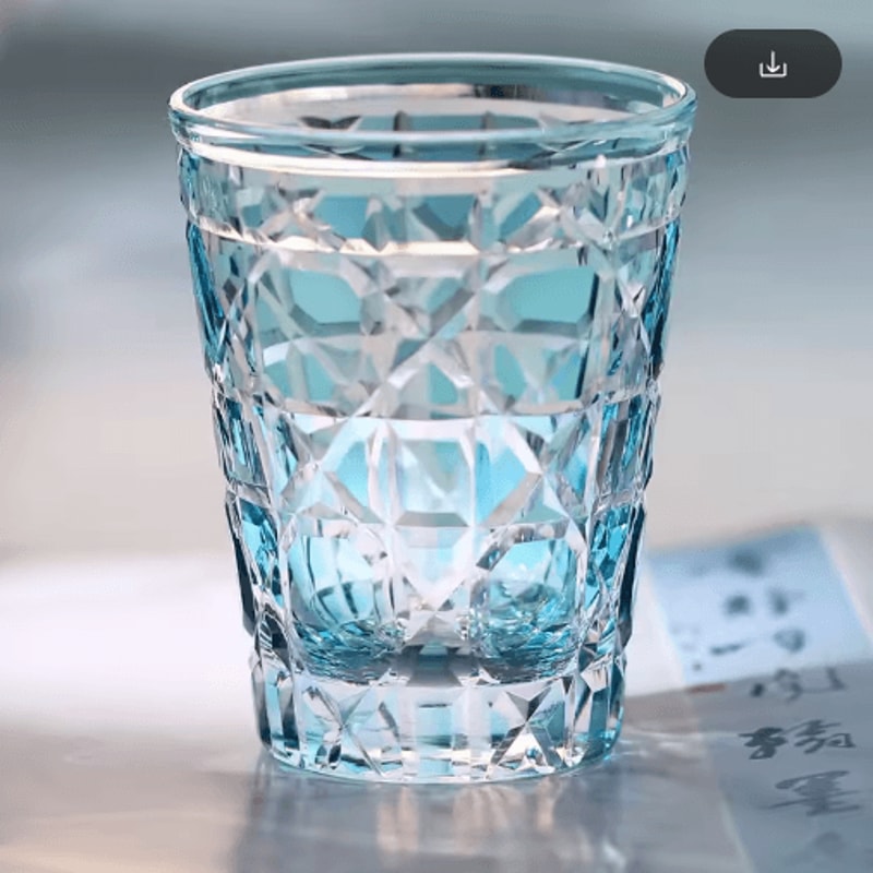 Hand Cut Multi Colored Cocktail Tumbler 260 Ml Colored Whiskey Glass For Coffee Water And Spirits 3