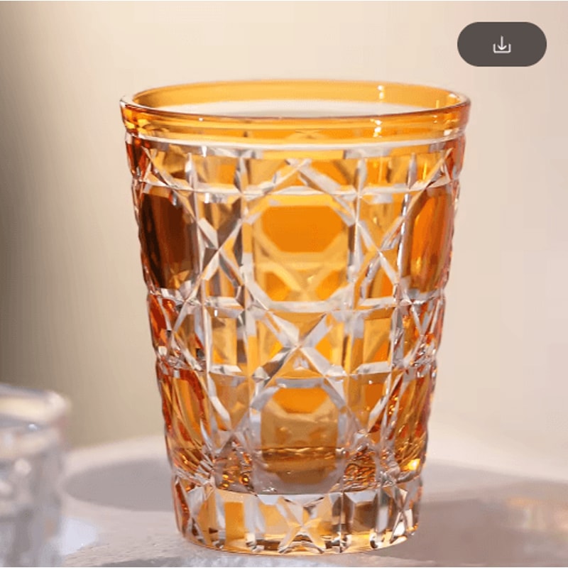 Hand Cut Multi Colored Cocktail Tumbler 260 Ml Colored Whiskey Glass For Coffee Water And Spirits 4