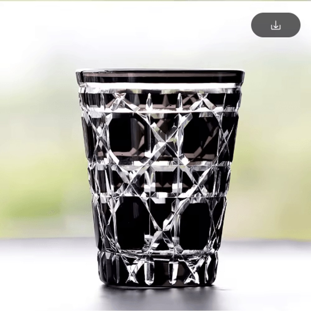 Hand Cut Multi Colored Cocktail Tumbler 260 Ml Colored Whiskey Glass For Coffee Water And Spirits 7