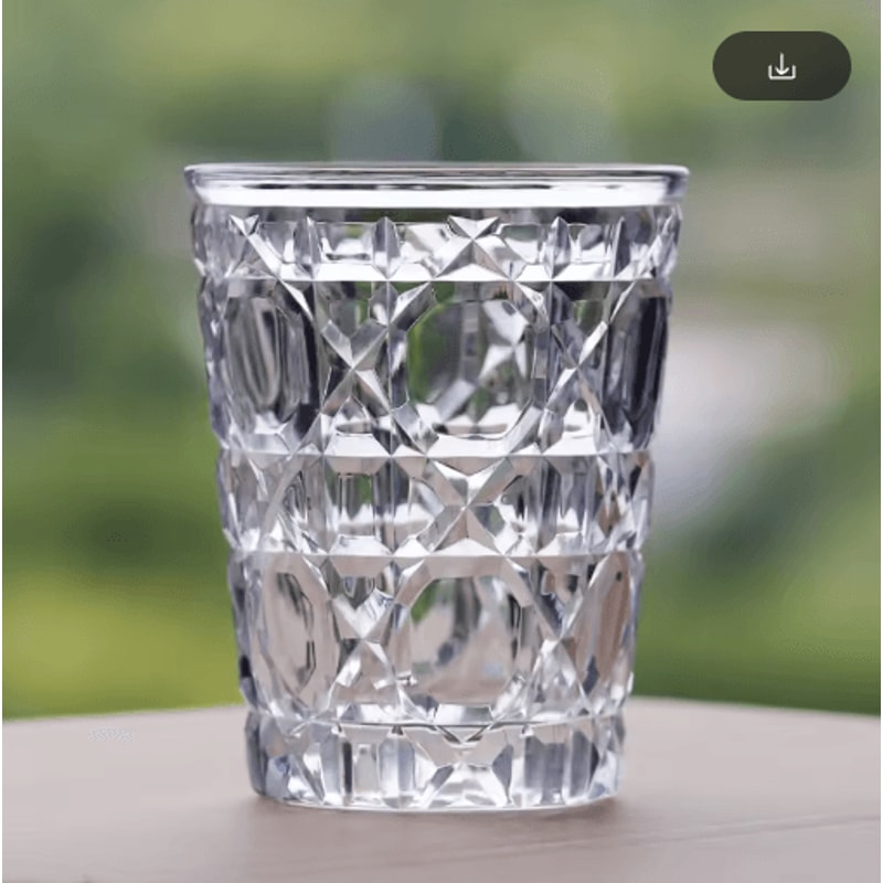 Hand Cut Multi Colored Cocktail Tumbler 260 Ml Colored Whiskey Glass For Coffee Water And Spirits 8