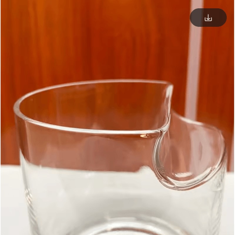 Crystal Whiskey And Cigar Glass Tiki Style Crystal Whiskey Tumbler With Built In Cigar Holder 1