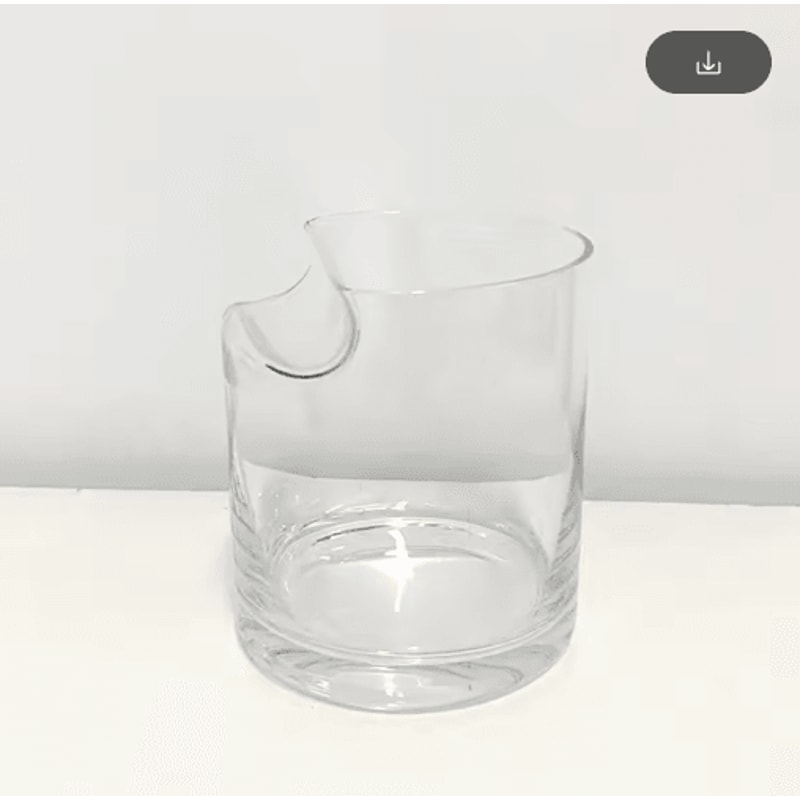 Crystal Whiskey And Cigar Glass Tiki Style Crystal Whiskey Tumbler With Built In Cigar Holder 4