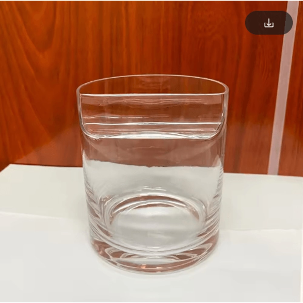 Crystal Whiskey And Cigar Glass Tiki Style Crystal Whiskey Tumbler With Built In Cigar Holder 5