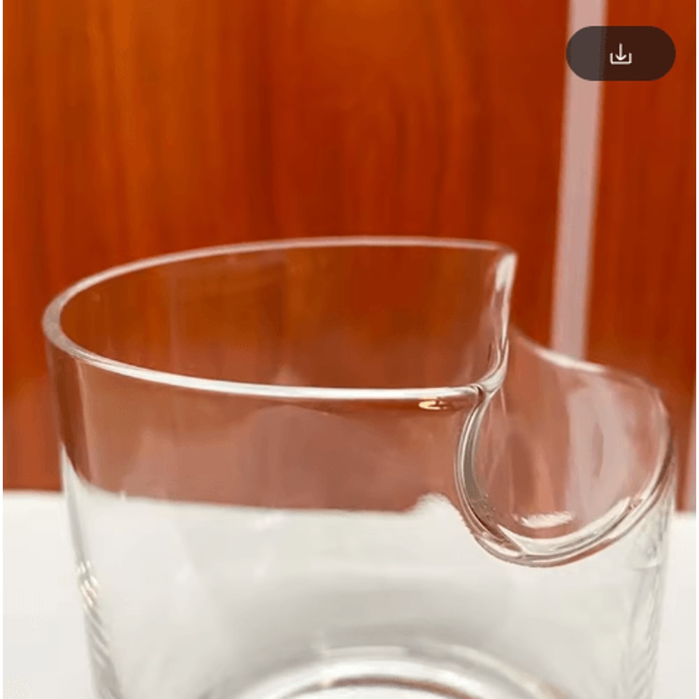 Crystal Whiskey And Cigar Glass Tiki Style Crystal Whiskey Tumbler With Built In Cigar Holder 6