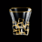 Gold Line Crystal Whiskey Tumblers Set Golden Rim Whisky Glasses For Cocktails Wine And Beer 1