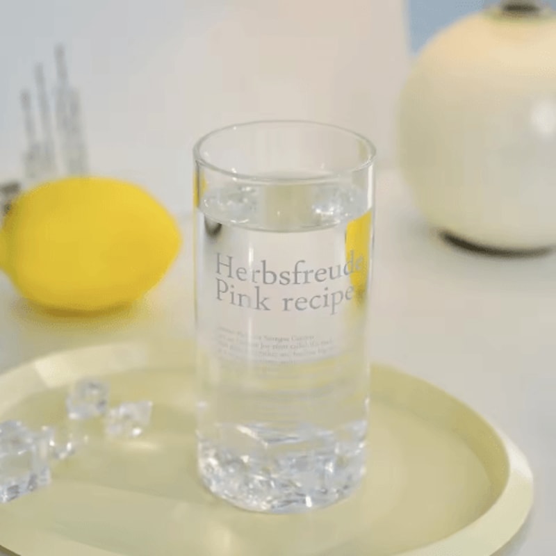 Korean Style Glass Tumbler With English Letter Design Heat Resistant Clear Coffee And Tea Mug 8