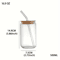 Cherry Bow Glass Tumbler With Straw 500 Ml Mason Jar Style Iced Coffee And Juice Cup 4