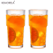 KEMORELA Ribbed Glass Tumbler Set 590 Ml Large Capacity Glasses For Iced Coffee Juice And Cocktails 1