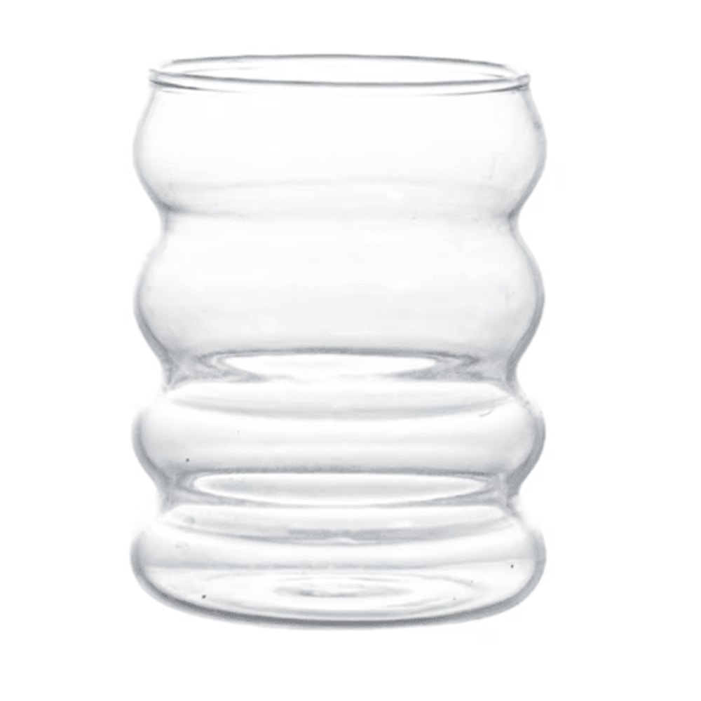 Creative Heat Resistant Glass Tumbler 350 Ml Ripple Glass Mug For Coffee Tea And Juice 1 To 4 PCS 2