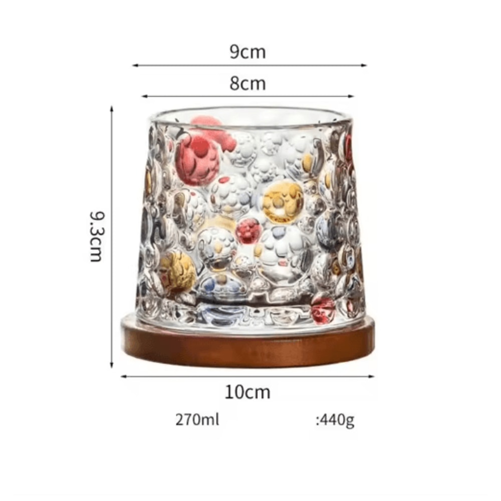 Rotating Base Crystal Whiskey Glass Spinning Tumbler For Whiskey Wine And Brandy 5