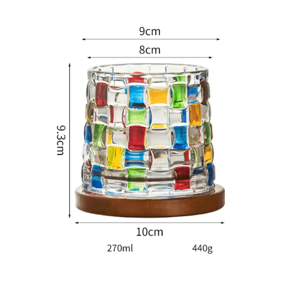 Rotating Base Crystal Whiskey Glass Spinning Tumbler For Whiskey Wine And Brandy 7