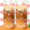 Cherry Bow Glass Tumbler With Straw 1
