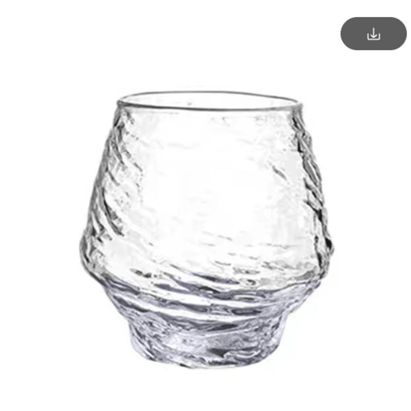 Japanese Hazy Air Whiskey Tumbler Snowflake Hammered Glass For Whisky XO Brandy And Wine 2