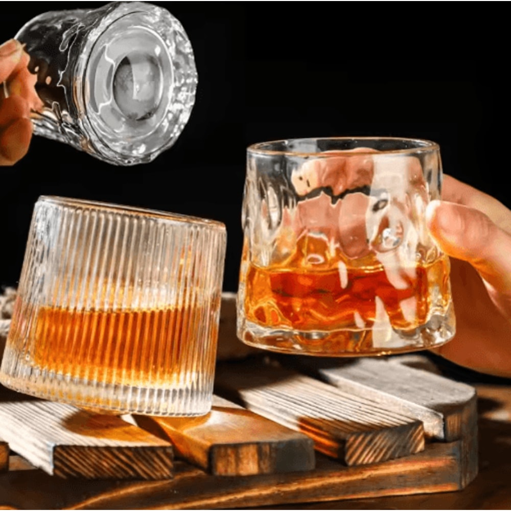 Creative Spinning Whiskey Glass 200 Ml Rotating Tumbler For Cocktails Wine And Brandy 9