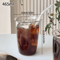 INS Style 3D Rose Glass Cup Heat Resistant Transparent Coffee And Juice Tumbler 2