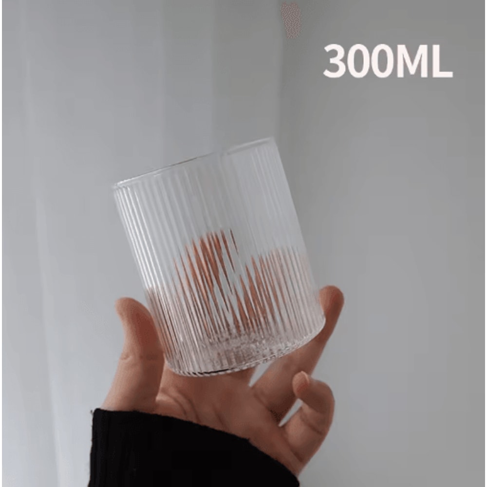 INS Style 3D Rose Glass Cup Heat Resistant Transparent Coffee And Juice Tumbler 3