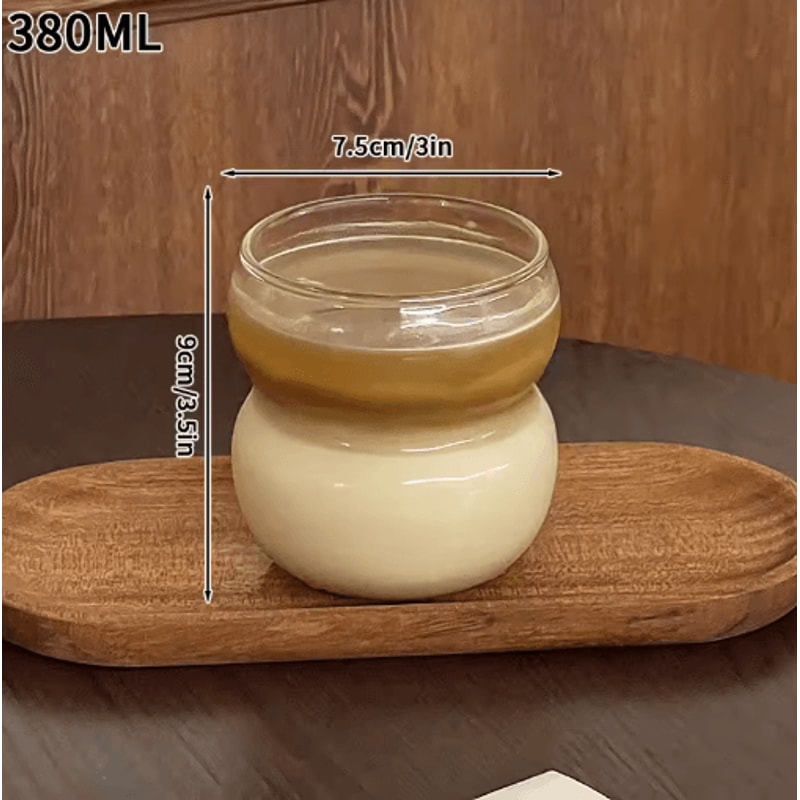 INS Style 3D Rose Glass Cup Heat Resistant Transparent Coffee And Juice Tumbler 7