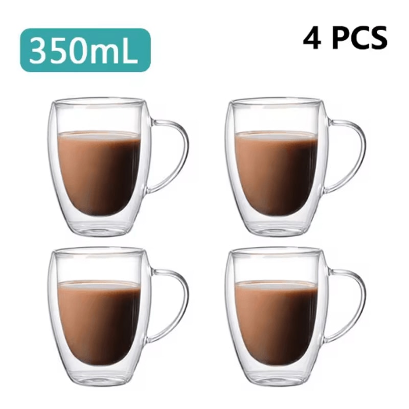 Transparent HeatResistant Glass Tumbler Creative Coffee Whiskey And Cocktail Mug 2