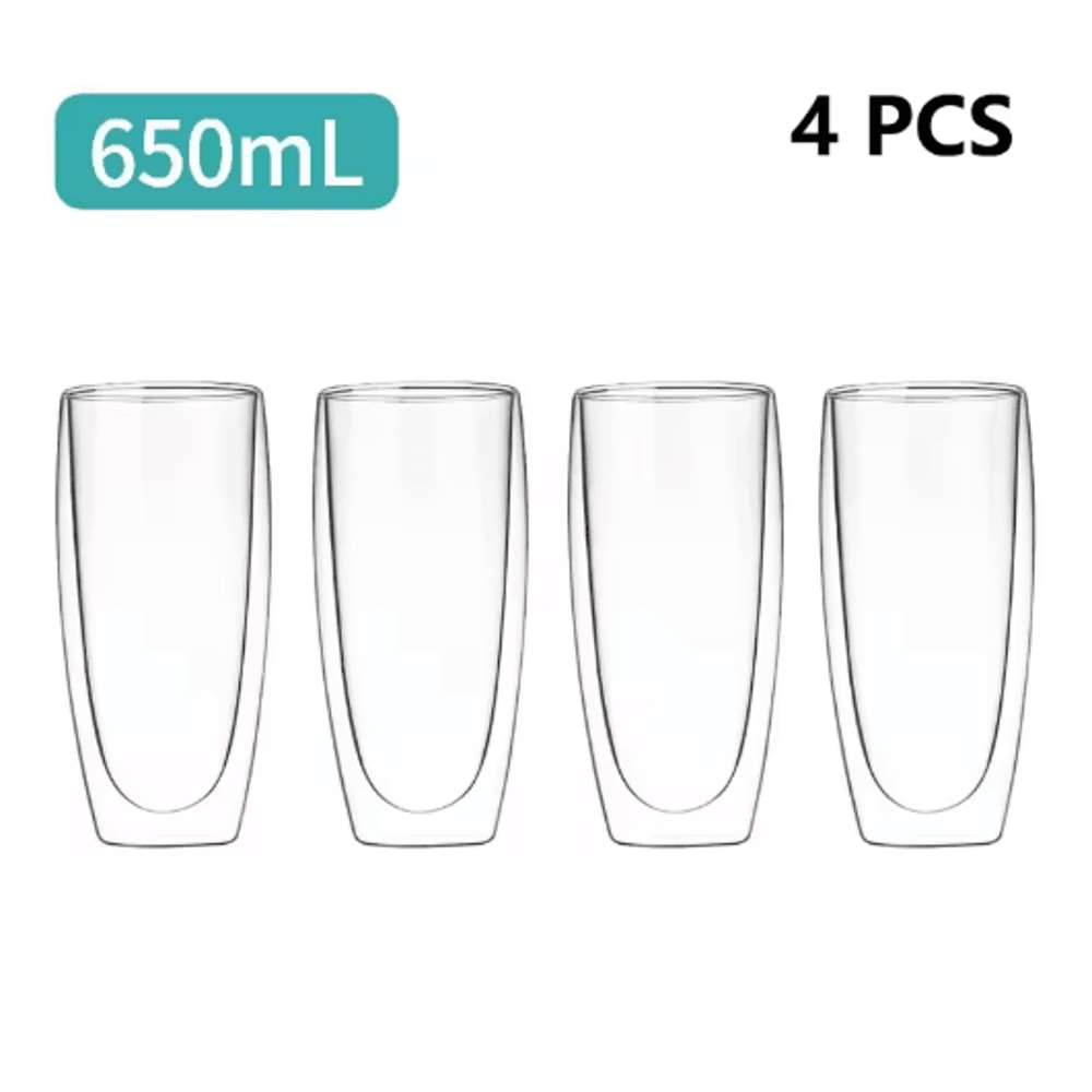 Transparent HeatResistant Glass Tumbler Creative Coffee Whiskey And Cocktail Mug 5