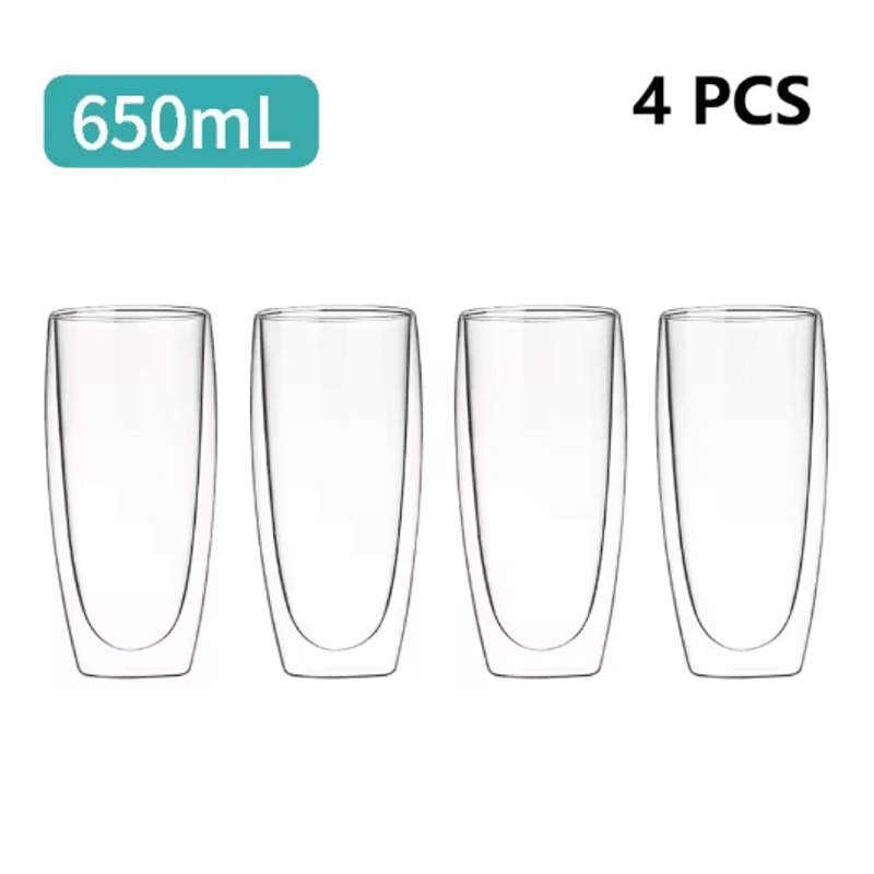 Transparent HeatResistant Glass Tumbler Creative Coffee Whiskey And Cocktail Mug 5