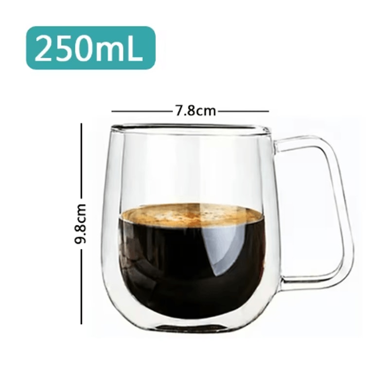 Transparent HeatResistant Glass Tumbler Creative Coffee Whiskey And Cocktail Mug 11