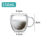 Transparent HeatResistant Glass Tumbler Creative Coffee Whiskey And Cocktail Mug 14