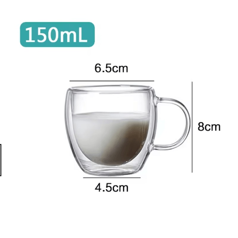 Transparent HeatResistant Glass Tumbler Creative Coffee Whiskey And Cocktail Mug 14