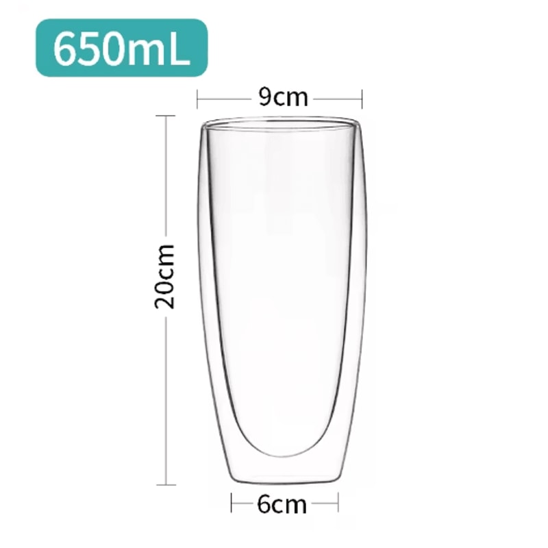 Transparent HeatResistant Glass Tumbler Creative Coffee Whiskey And Cocktail Mug 15
