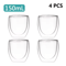 Transparent HeatResistant Glass Tumbler Creative Coffee Whiskey And Cocktail Mug 9