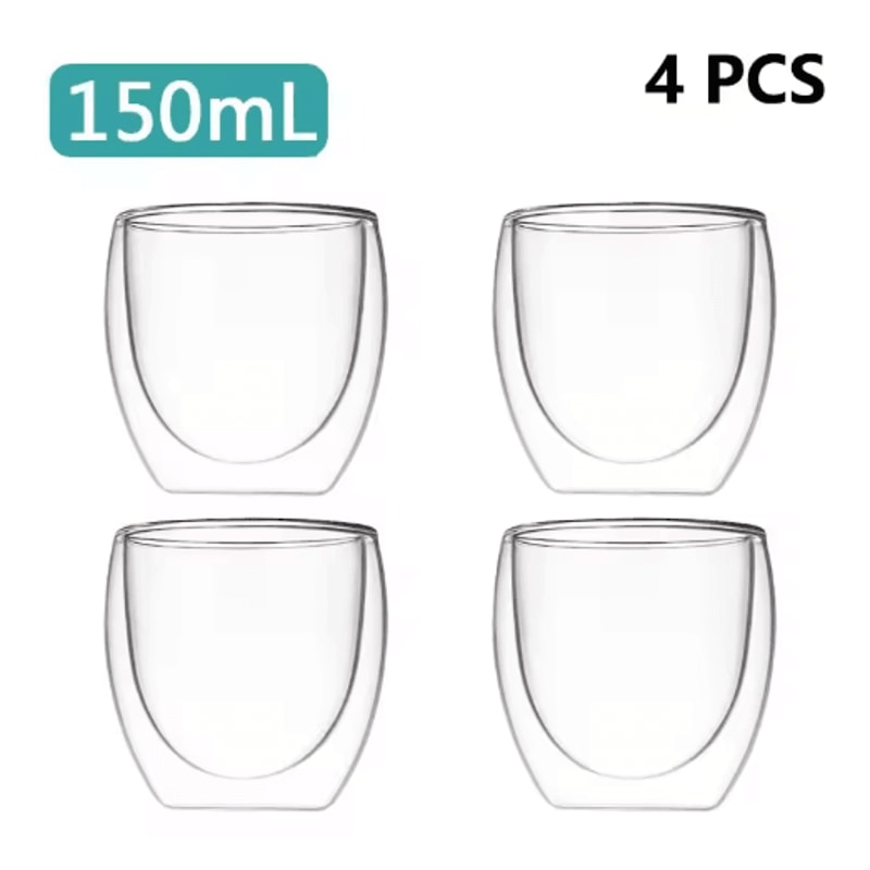 Transparent HeatResistant Glass Tumbler Creative Coffee Whiskey And Cocktail Mug 9