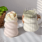INS Style Transparent Glass Coffee Mug Heat Resistant Ripple Tumbler For Cocktails And Beverages 1 9