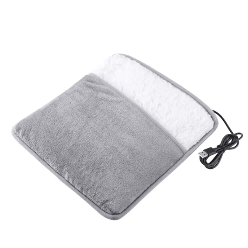 Winter Electric Foot Heating Pad USB Plush Foot Warmer Mat For Cozy Sleep Home Comfort 2