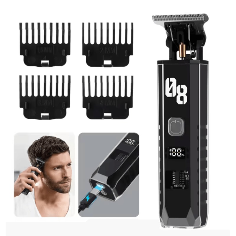 Professional Electric Hair Clipper For Men Precision Beard Hair Trimming Machine 0