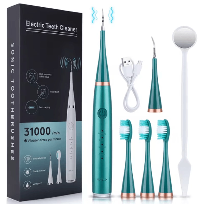 Sonic Electric Toothbrush Teeth Whitening Kit Dental Cleaner For Coffee Tea Stain Removal 1